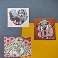 Image 1 of [VOCALOID] Hatsune Miku, Vampire Miku, World is Mine - Vinyl Stickers