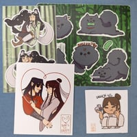 Image 1 of [MXTX] Hualian, Xie Lian,  Bingqiu, Bingpup  - Vinyl Stickers