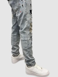Image 3 of Painted x Patchwork Jean