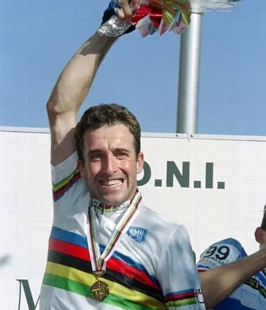Luc Leblanc - 1994 - Commemorative jersey for the 100th anniversary of the International Cycling Uni