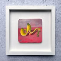 Image of Framed mini oil painting - Banana Slip