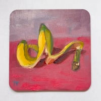 Image of Framed mini oil painting - Banana Slip