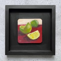 Image of Framed mini oil painting - Limes