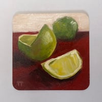 Image of Framed mini oil painting - Limes