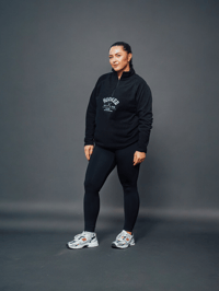 Image 2 of Club members 1/4 Zip Fleece - Black