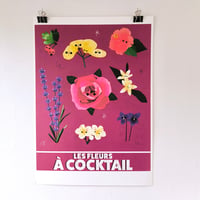 Image 1 of Grand poster : les fleurs à cocktail