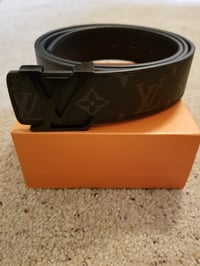 Image 1 of LV Belt Black Checker