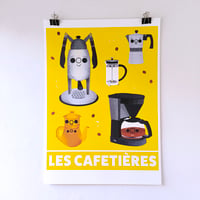 Grand poster : les cafetières