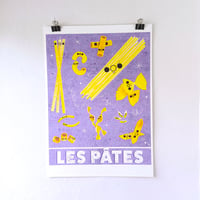 Grand poster : les pâtes