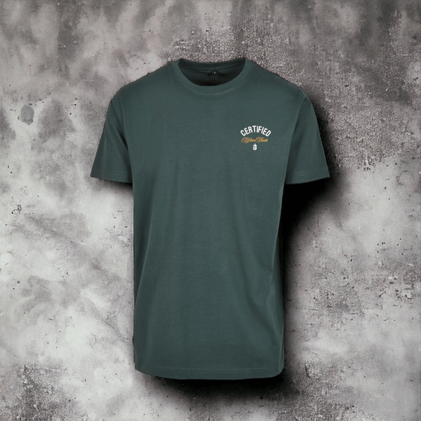 Image of BOTTLE GREEN - CERTIFIED SLIM FIT TEE