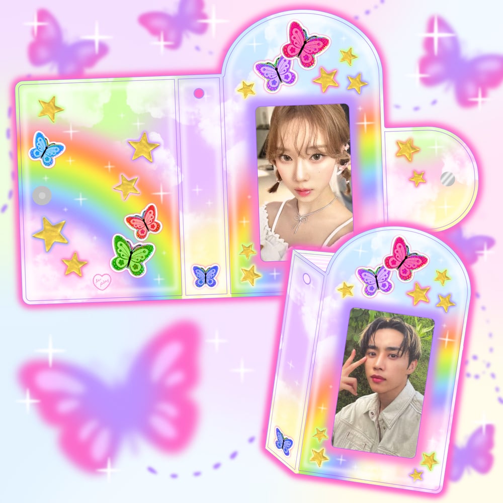 Rainbow Butterfly Photocard Collect Book