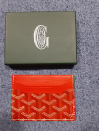 Image 2 of Goyard Card Holder Red