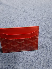 Image 5 of Goyard Card Holder Red