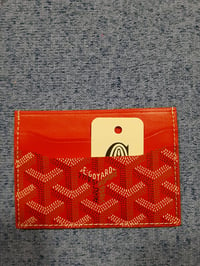 Image 6 of Goyard Card Holder Red