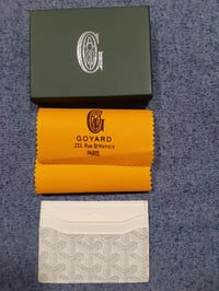 Image 8 of Goyard Card Holder Cream/White