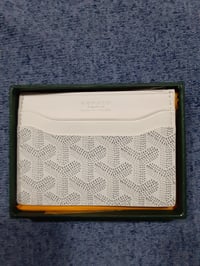 Image 6 of Goyard Card Holder Cream/White