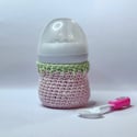 Pink Strawberry Baby Bottle Cover