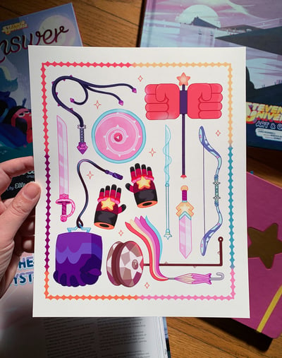 Image of Steven Universe Weapons Print
