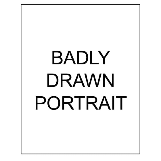 Image of Badly Drawn Portrait - A4 - 8.3 x 11.7 inches