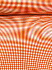 Image 3 of Loneta/Vichy - Doble Cara - Cuadro Pequeño - NARANJA - 8€/m