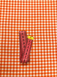 Image 4 of Loneta/Vichy - Doble Cara - Cuadro Pequeño - NARANJA - 8€/m