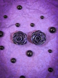 Image 1 of Shadow Rose Customziable Earrings