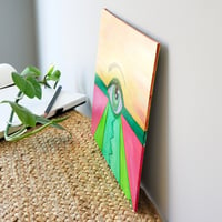 Image 3 of Small, Eye Painting | Work From Home Cute Desk Decor | Focus Wall Art For Therapist Office.