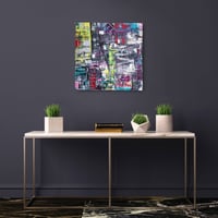 Image 5 of Large Original Abstract Wall Art Modern Urban Paintings African American Art Graffiti Living Room