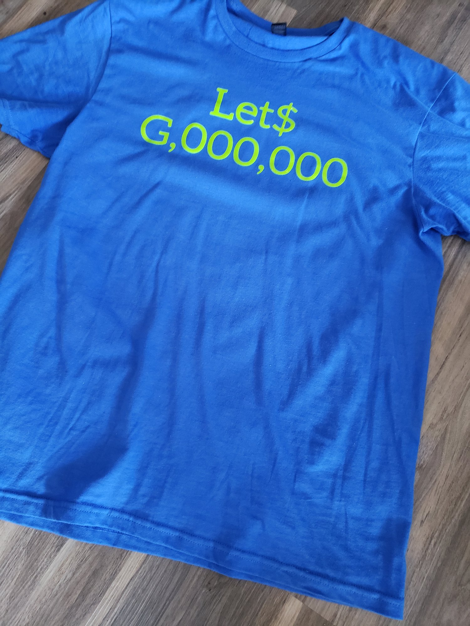 Image of Let$ G,000,000 Blk & Royal Blue T-Shirts 