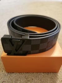 Image 1 of LV Belt Checker Black
