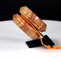 Image 3 of "USA" Exotic Carob Wood yo-yo, #2024-60