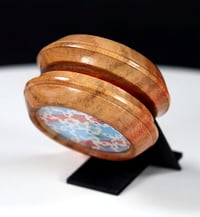 Image 4 of "USA" Exotic Carob Wood yo-yo, #2024-60