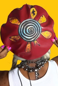 Image 3 of Dazed And Confused Spiked Faux Leather Beret