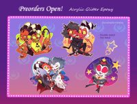 Image 5 of PREORDERS Stolas, Blitz, Fizz, Millie and Moxxie Acrylic Gloss Epoxy Keychains