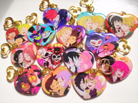 Image 2 of PREORDERS Couples Acrylic Gloss Epoxy Keychains