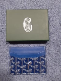 Image 2 of Goyard Card Holder Navy