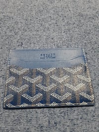 Image 1 of Goyard Card Holder Navy