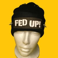 Image 3 of FED UP SPIKED BEANIE