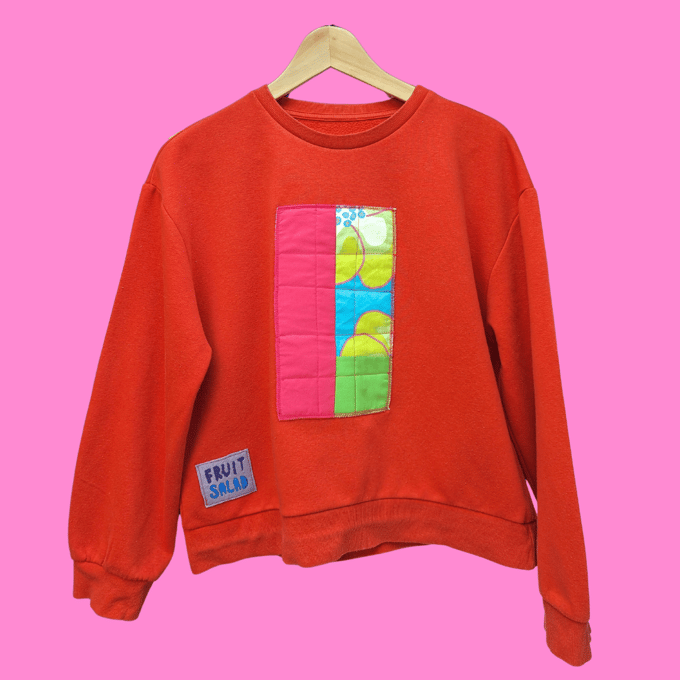 Image of Quilted Patch Sweatshirt - Sustainable