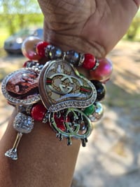 Image 1 of GUCCI BETTY BOOP (Large beads) 4pc Beaded Charm Bracelet set 
