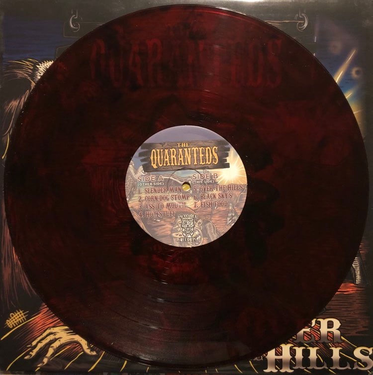 THE QUARANTEDS - OVER THE HILLS  LP