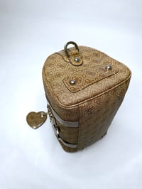 Image 3 of 🎀 ANGEL CAPSULE 🎀 GUESS 2000S BABYDOLL BROWN MONOGRAM HEART KEYCHAIN SPEEDY BAG
