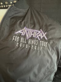 Image 3 of Anthrax 'For All Kings' Tour 2016/2017 - Men's Tour Jacket Size XL