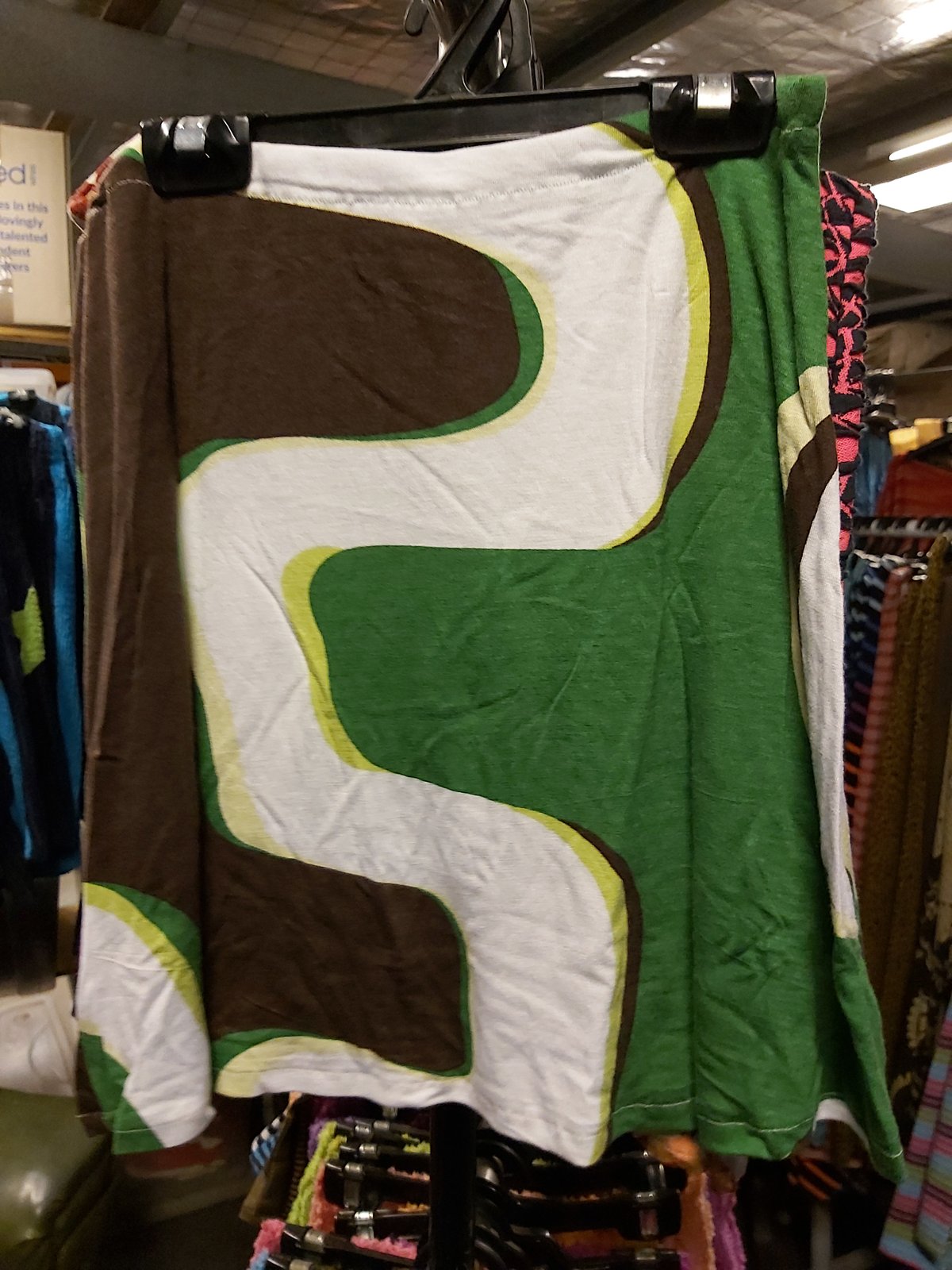 Image of KAT skirt green/brown swirl medium