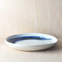 Image 2 of indigo blue serving plate