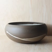 Image 3 of dark stoneware splash bowl