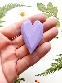 Image 4 of Purple Paw Prints - Mini Colorful Heart