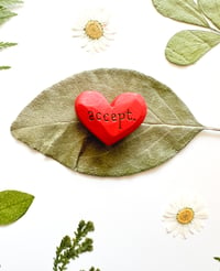 Image 3 of Accept - Mini Colorful Heart