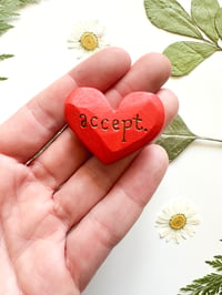 Image 1 of Accept - Mini Colorful Heart
