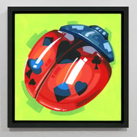 Lucky Ladybug - Original Painting, 12" x 12"